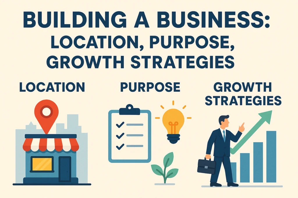 Building an Business Location, Purpose, and Growth Strategies