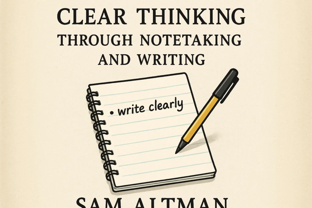 Clear Thinking Through Notetaking and Writing