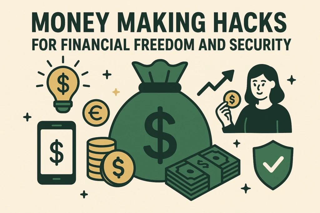 Money Making Hacks for Financial Freedom and Security